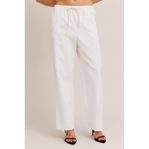CHARLOTTE WOVEN RELAXED PANTS - Picture 1 of 4